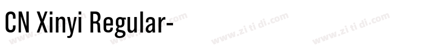 CN Xinyi Regular字体转换